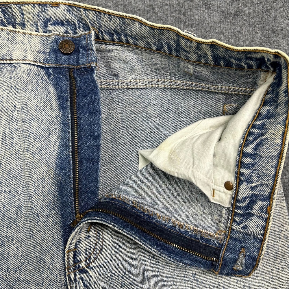 Levi's 550 Jeans Men's Blue Denim Straight Pockets Classic Zip Fly - 35X33 - Picture 8 of 14